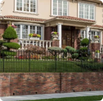 What materials are commonly used to make empire fence panel