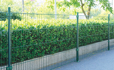 hiding metal fence posts