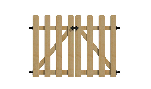 3 foot wide chain link fence gate