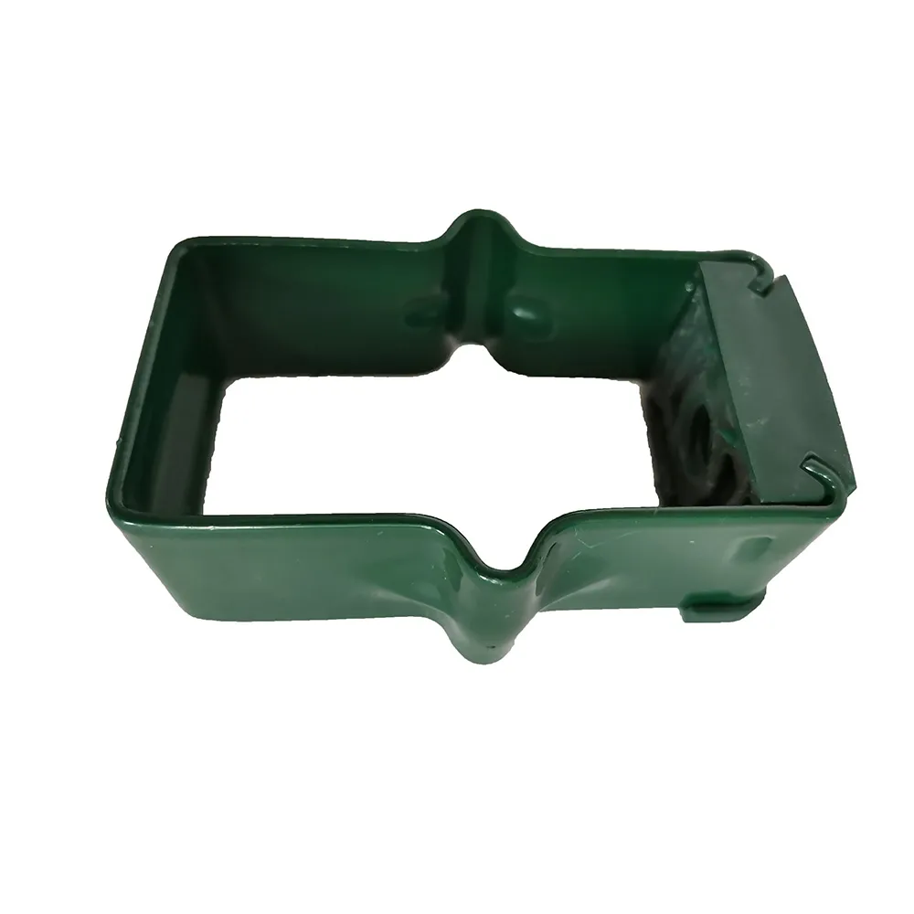 green metal fence stakes