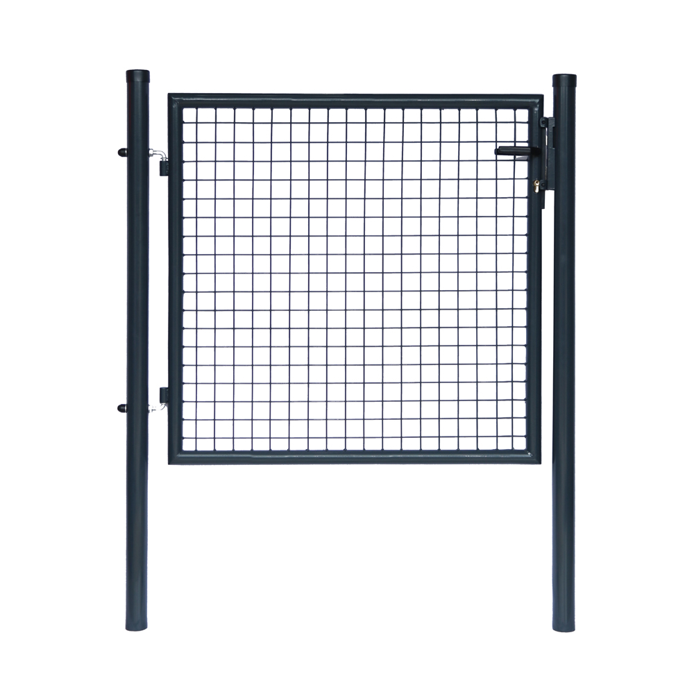 horizontal metal fence post